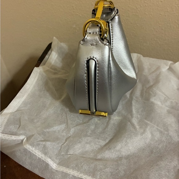 Chic Silver Mini Bag with Gold Hardware - Picture 3 of 6